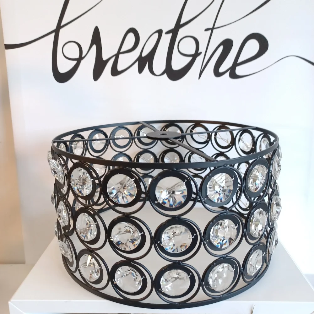 Modern Semi Flush Black Light Fixture